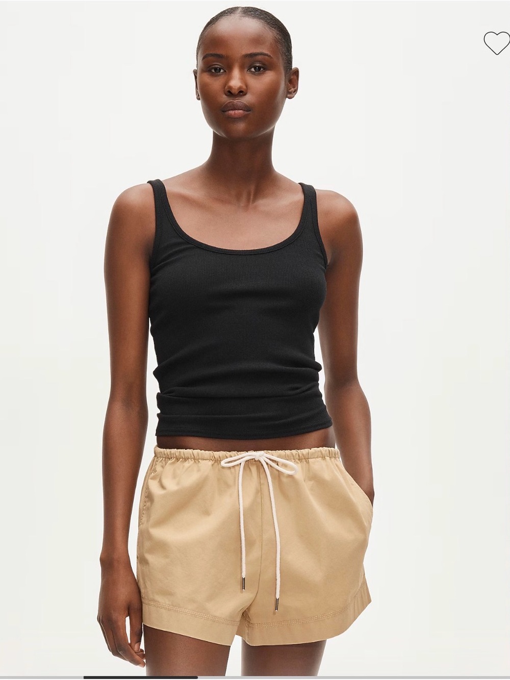 Cruise drawstring short in cotton poplin - Picture 3 of 6